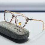 Peach color cat eye glasses - Image 2