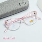 Cats eye oversize light weaight light pink